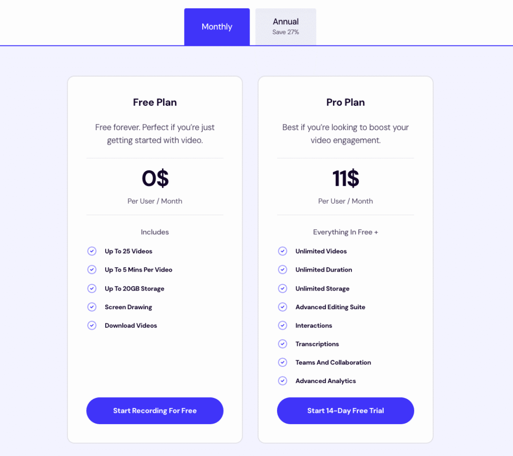 Dadan Pricing