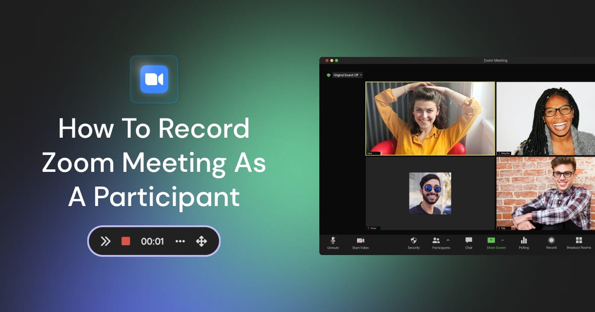 How to record Zoom meeting as a participant