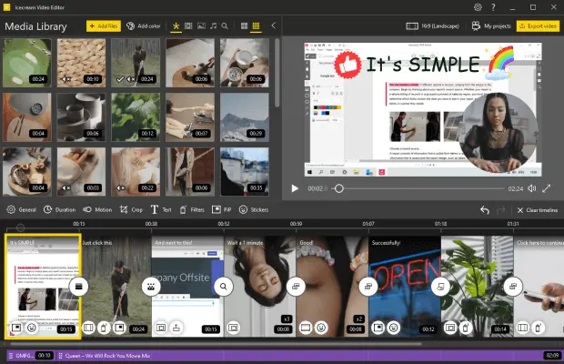 Icecream video editor
