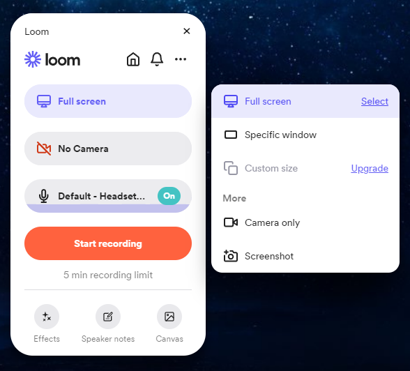 Loom Windows desktop app