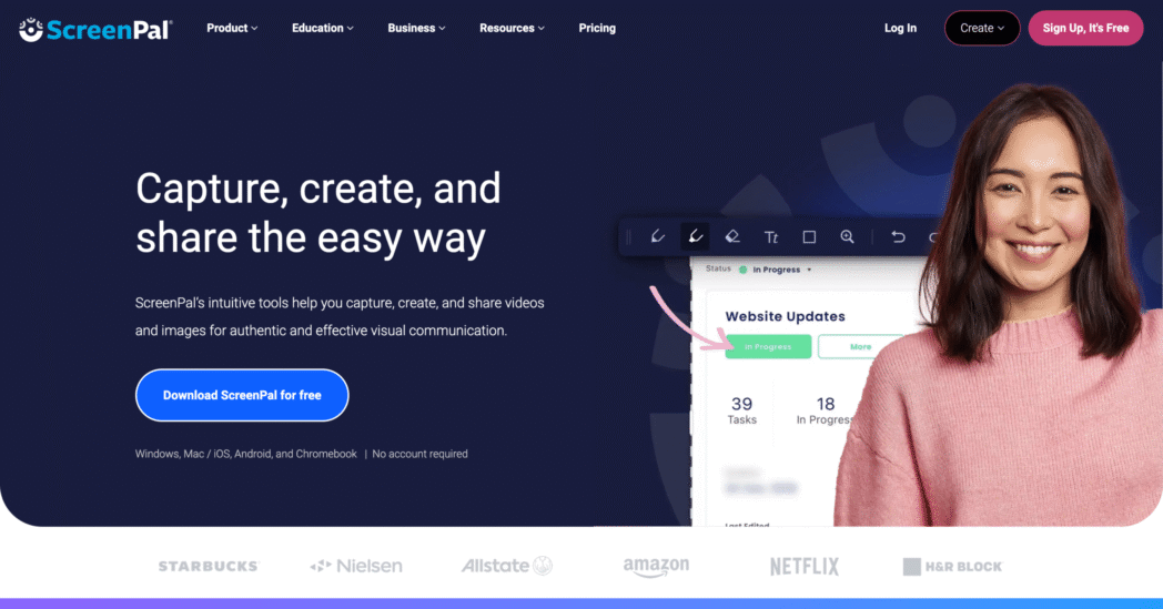 ScreenPal Homepage