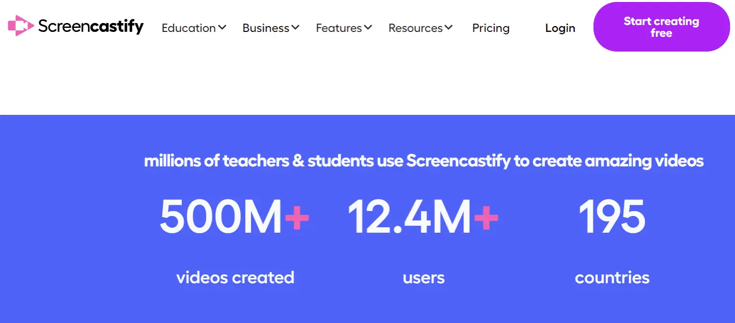 Screencastify website

