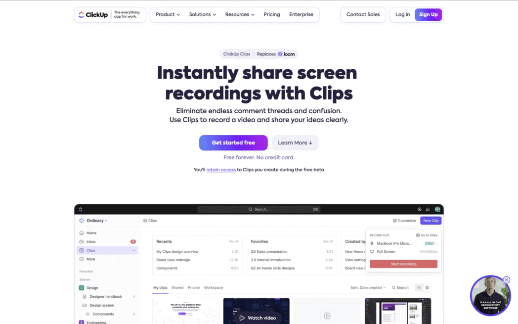 Clips by Clickup