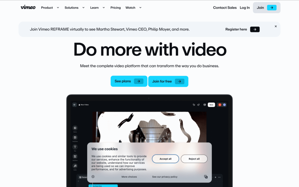 Vimeo website