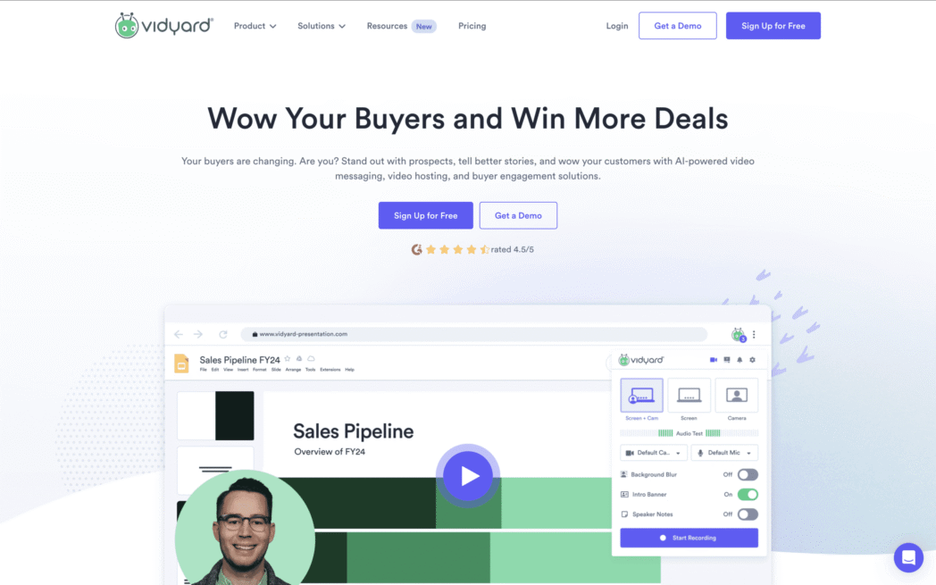 Vidyard website