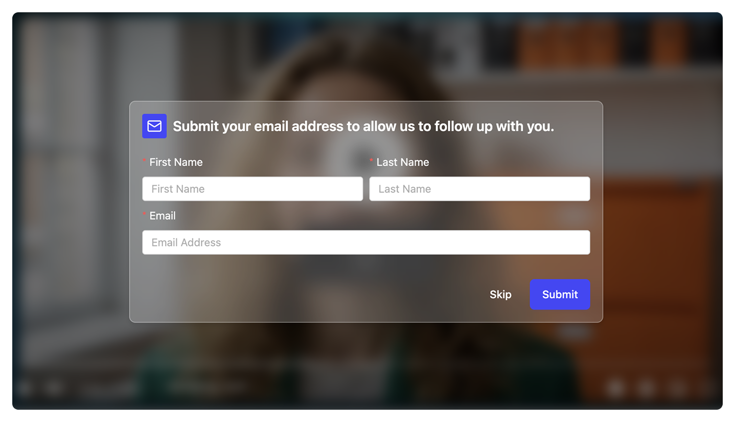 Add Lead Form Inside Video 3 add lead form to video