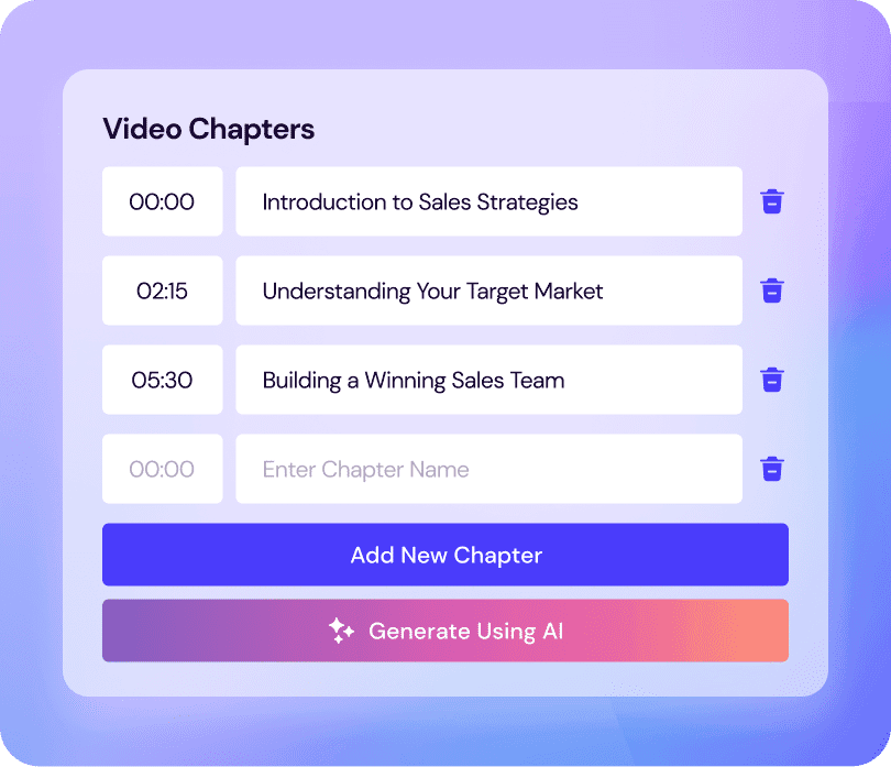 ai video chapters generator
