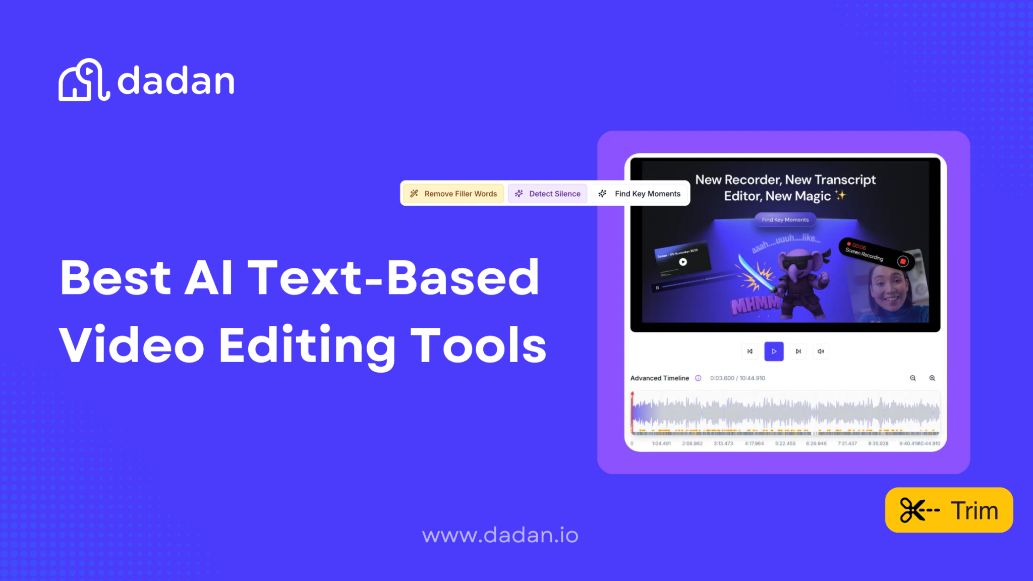best text based video eidting tools