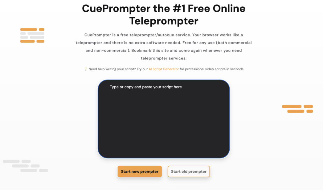 cueprompter teleprompter