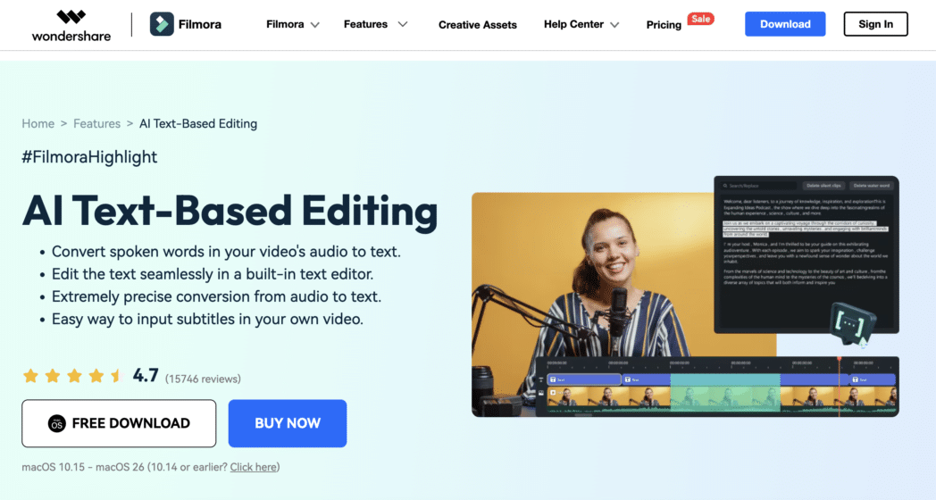 filmore text based video editor