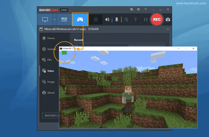 gameplay video capture using bandicam