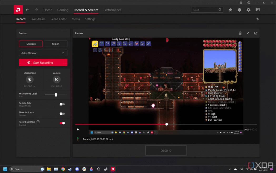 relive gameplay recording