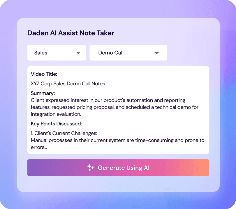 AI Meeting Notes and AI Summarizer 1 note taker ai header