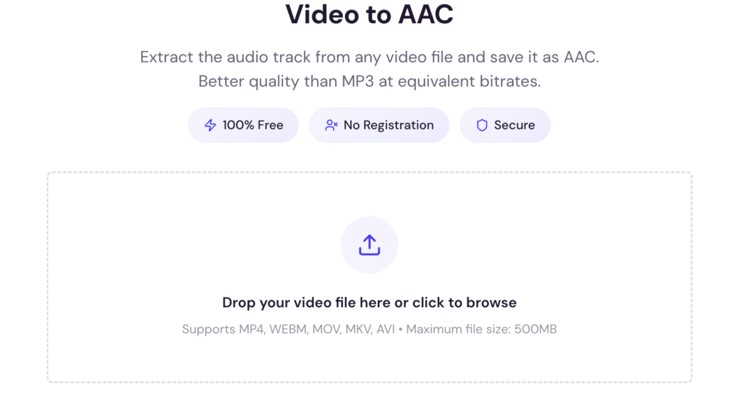 video to aac video to aac