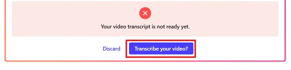 video transcribe